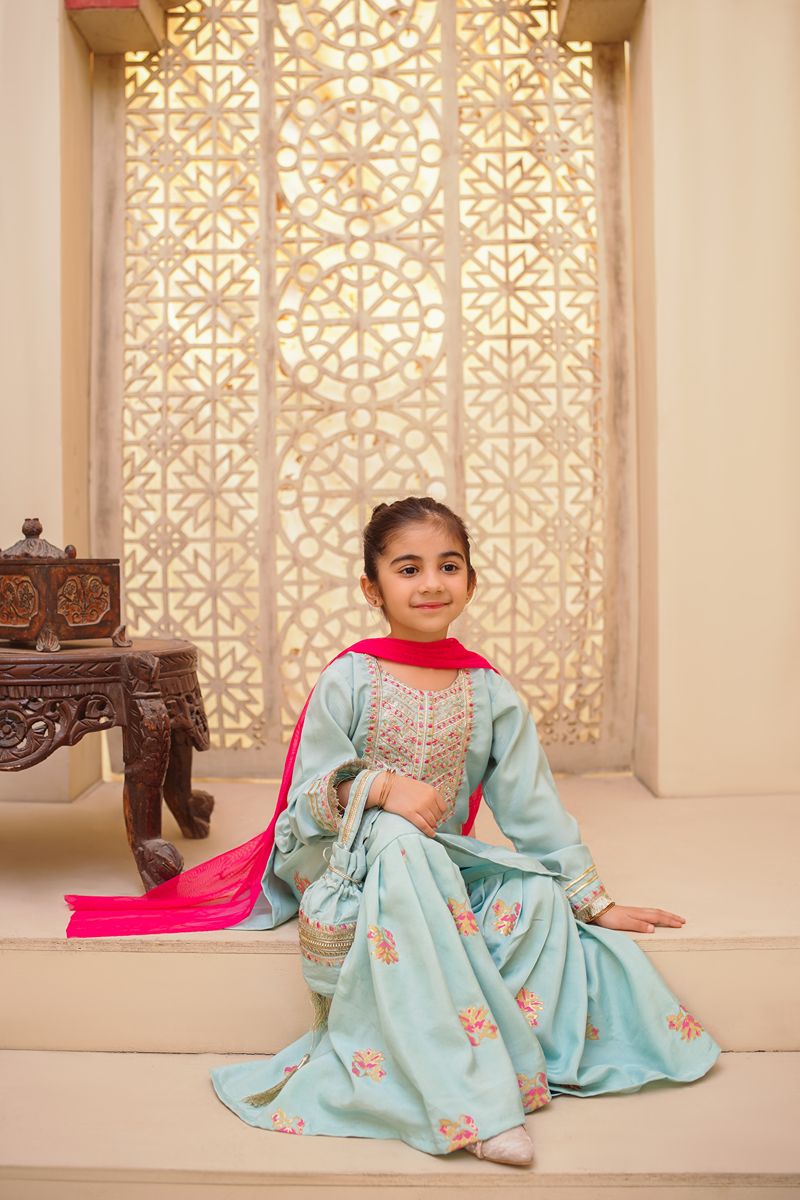 Cheeco Chic - BPGEID25 - Pastel Blue & Pink - viscose - 3 Piece