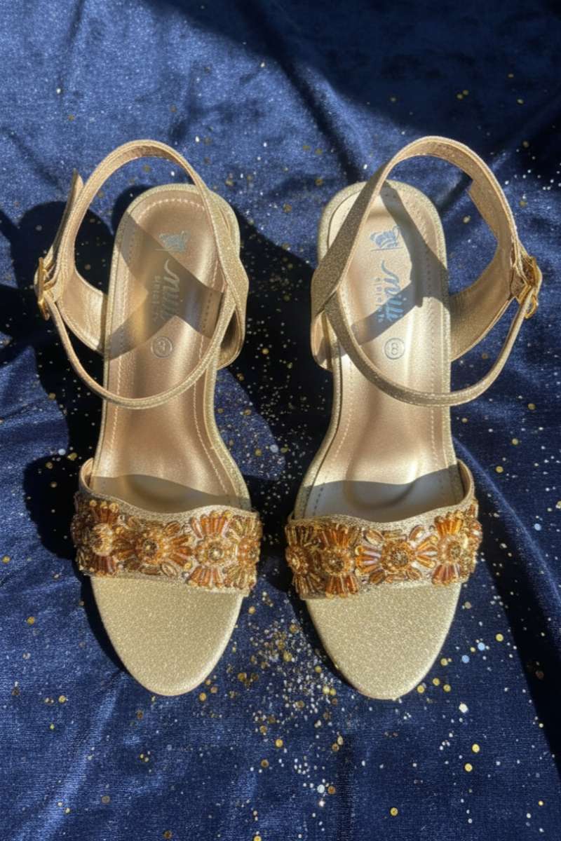 Milli Shoes - Heels | Formal Sandals For Women - Golden