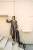 Laleen - Blue Jewel Organza Suit For Women - Blue - 3 Piece