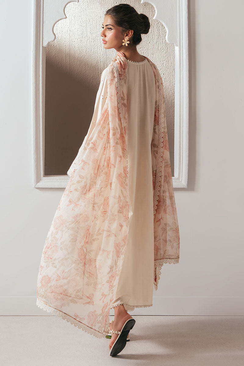 Cross Stitch - PEARL DEW - CHIKANKARI - 3 Piece - Unstitched