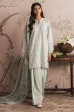 Cross Stitch - FLORAL GARLAND - CHIKANKARI - 3 Piece - Unstitched