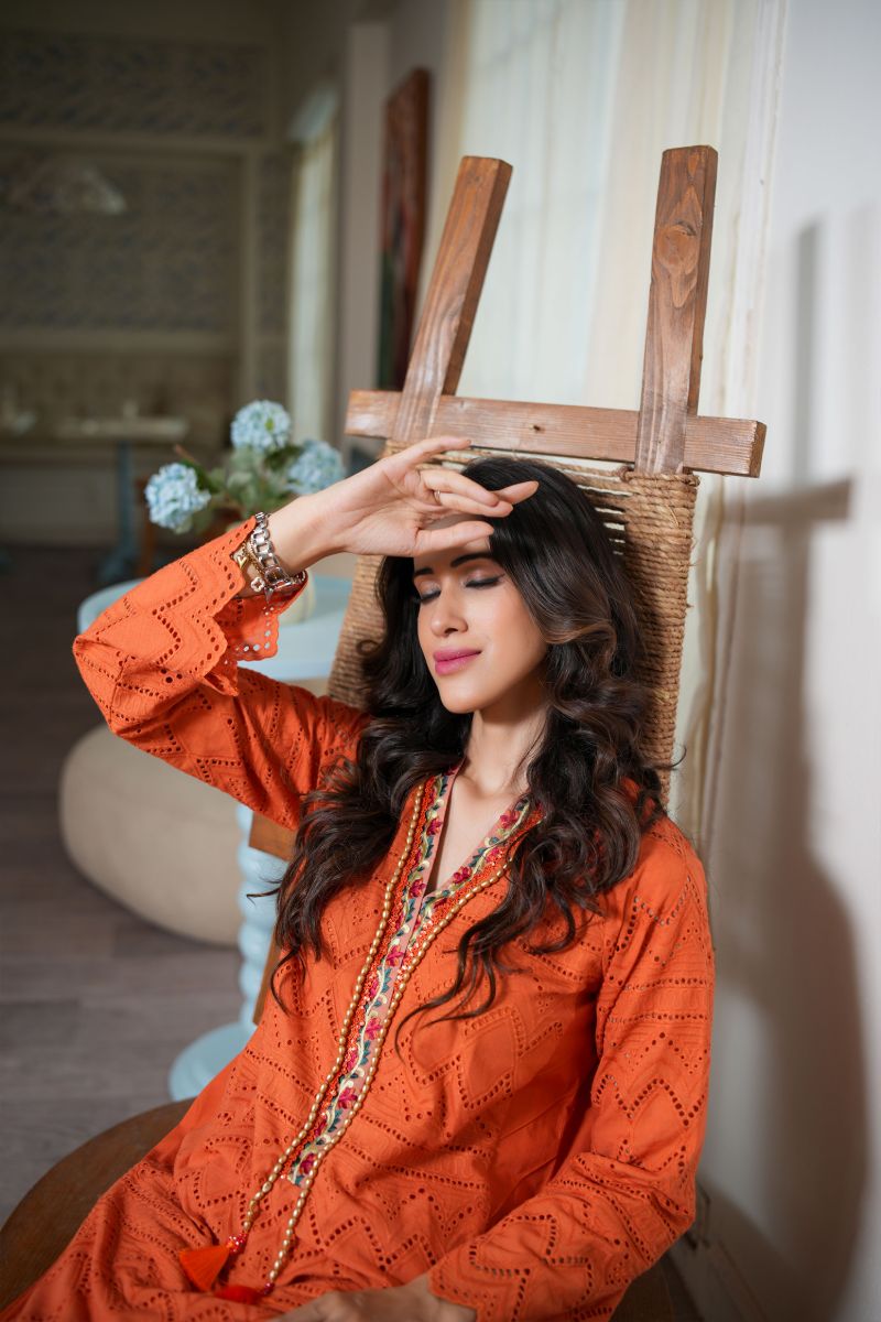 Leon - CITRINE - Chikankari - 2 Piece