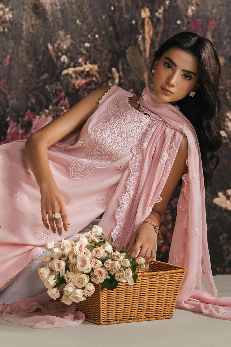 Cross Stitch - PINK BLOSSOM - Lawn - 3 Piece - Unstitched