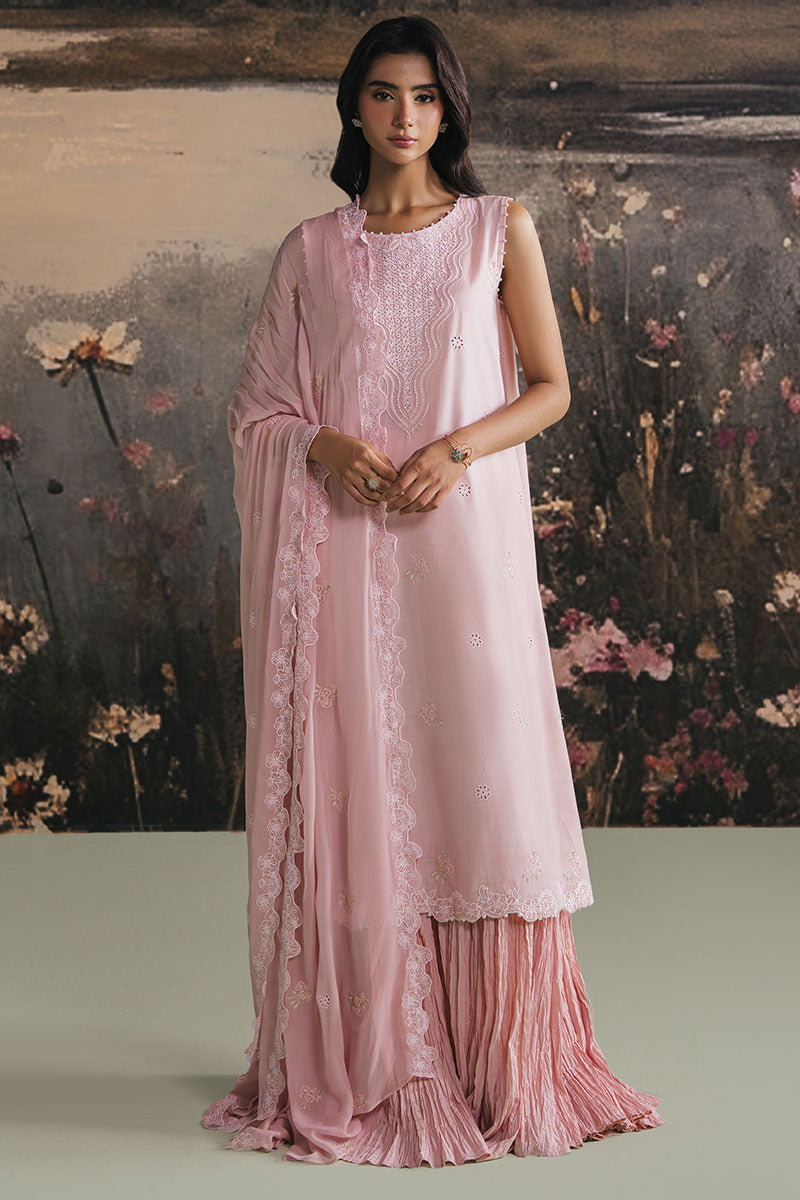 Cross Stitch - PINK BLOSSOM - Lawn - 3 Piece - Unstitched