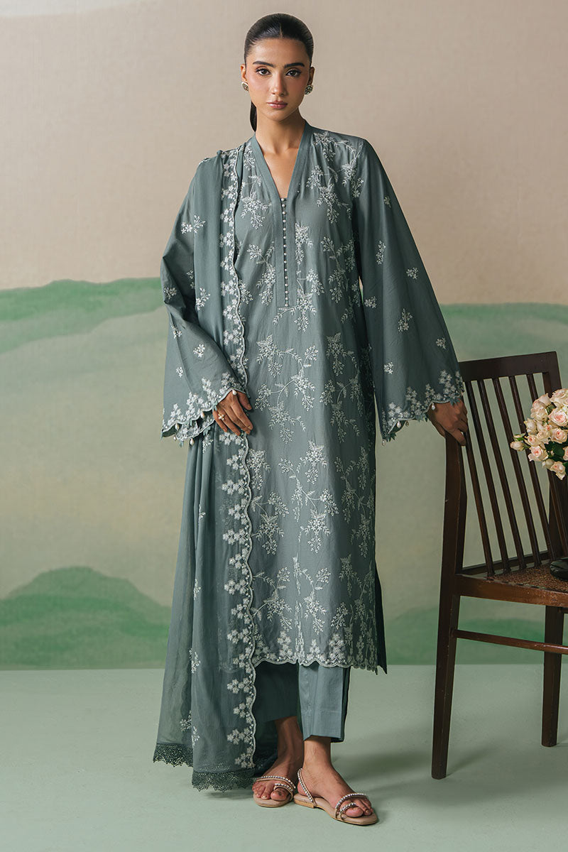 Cross Stitch - FOREST SERENITY - Lawn - 3 Piece - Unstitched