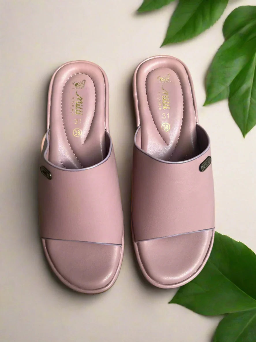 Milli Shoes - Casual Slides - Tea Pink