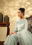 Shahid Chuhan - Celeste Silk Suit For Women - Ice Blue
