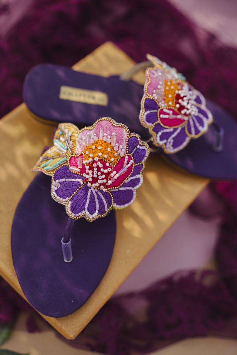 CHAPTER 13 - Fleur Pop - Purple - Chappals - 19212