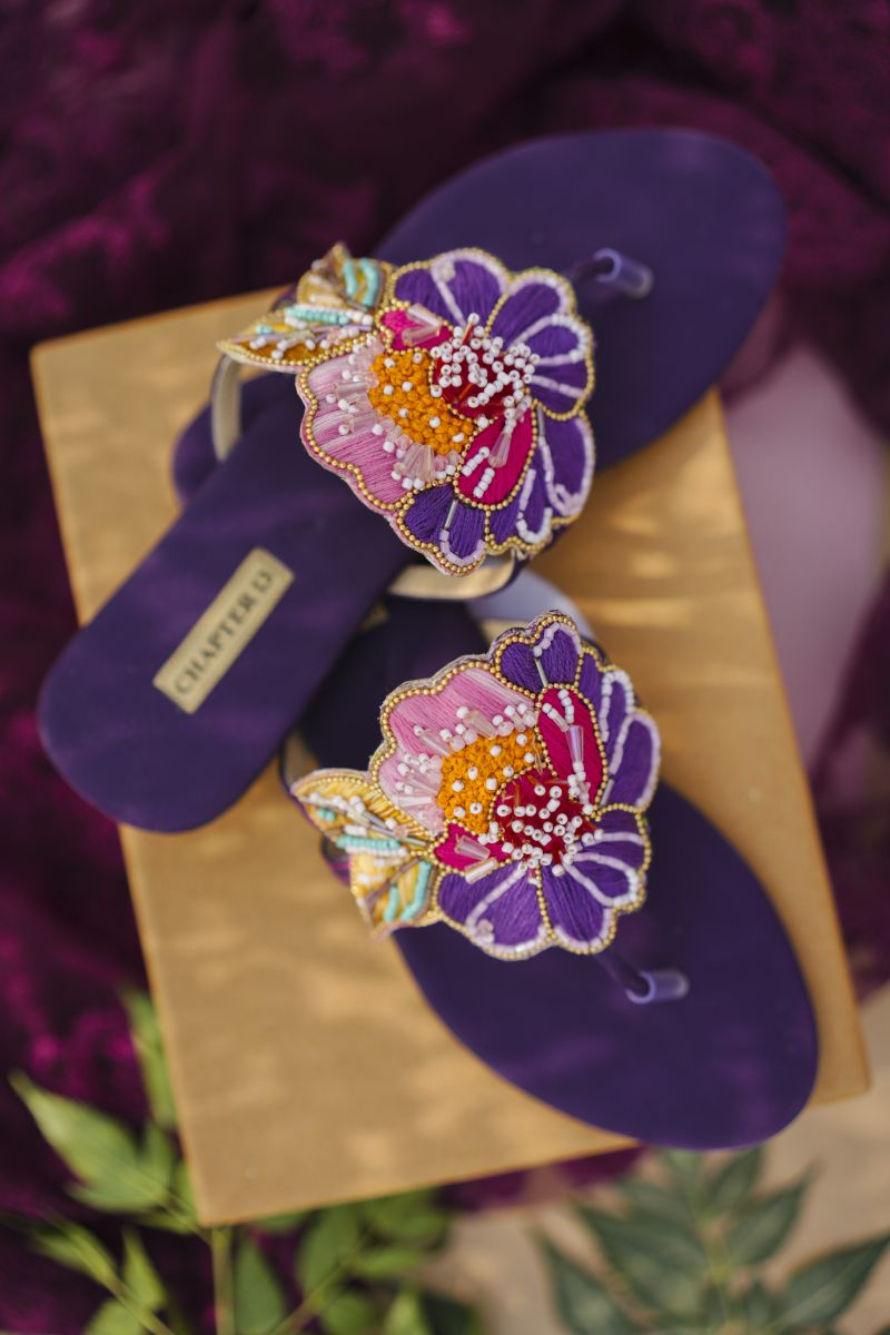 CHAPTER 13 - Fleur Pop - Purple - Chappals - 19212