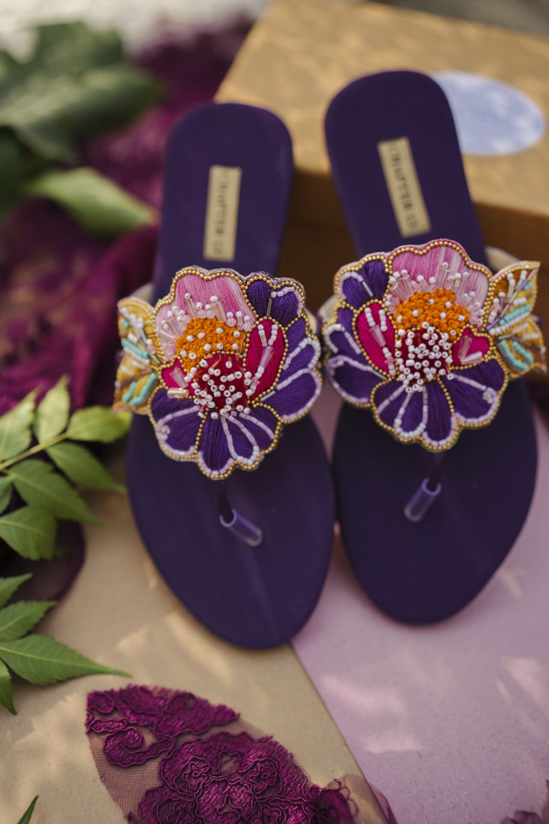 CHAPTER 13 - Fleur Pop - Purple - Chappals - 19212