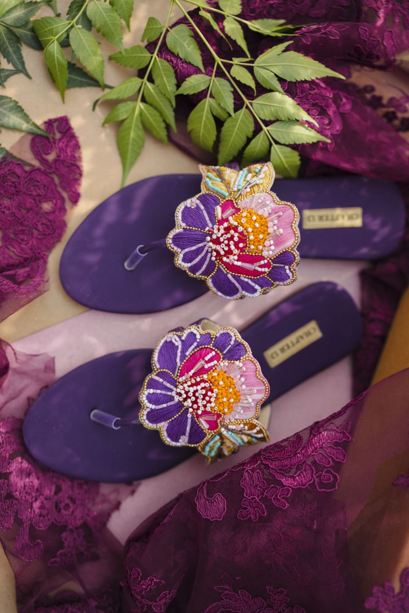 CHAPTER 13 - Fleur Pop - Purple - Chappals - 19212