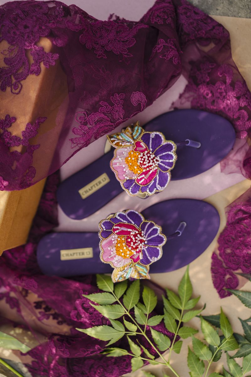 CHAPTER 13 - Fleur Pop - Purple - Chappals - 19212