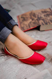 Hemo Handicraft - Red Silk Khussa