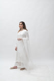Alifyay - White - Cotton Silk - 3 Piece