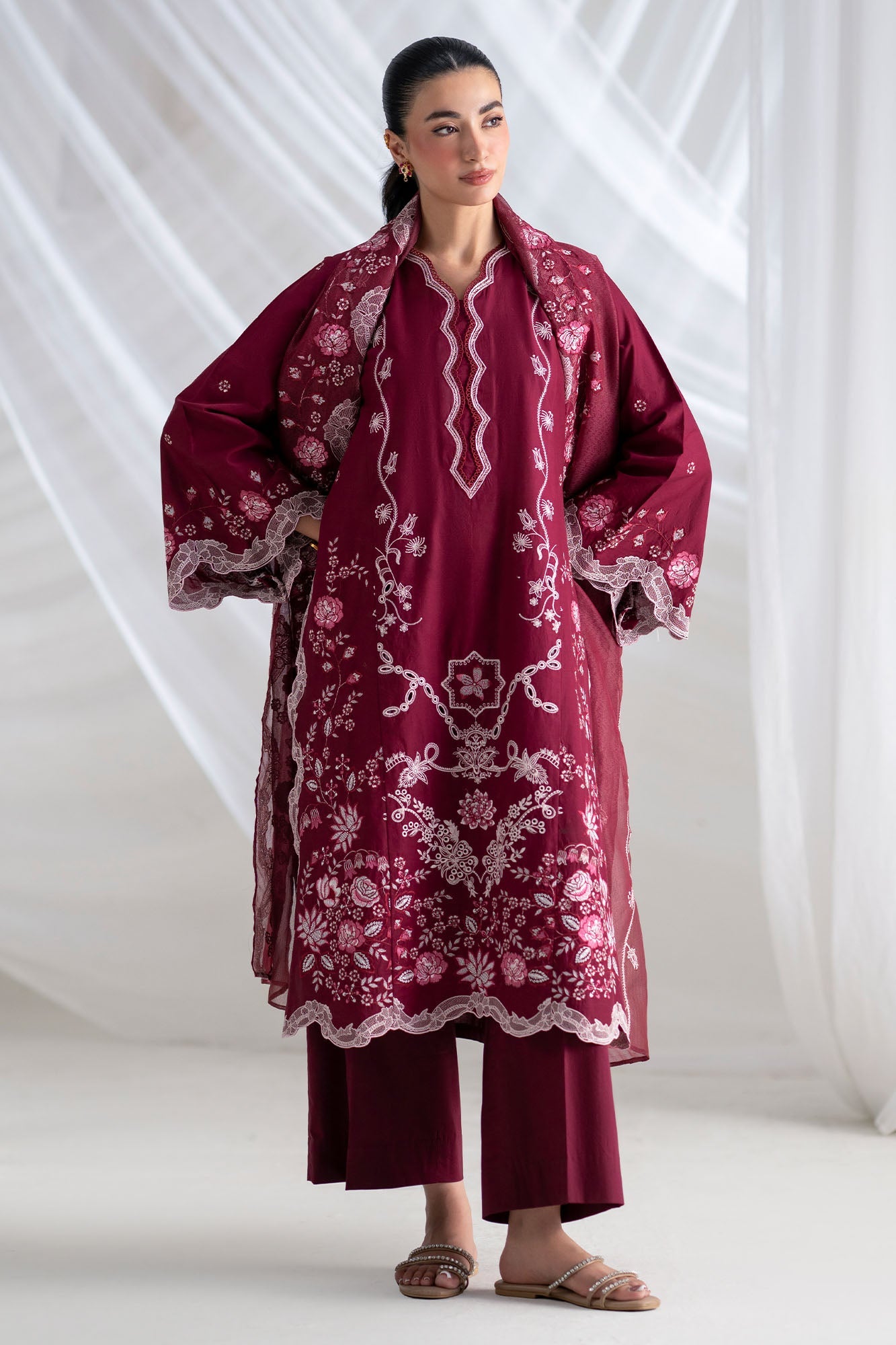 Cross Stitch Crimson 3 Piece Suit Red