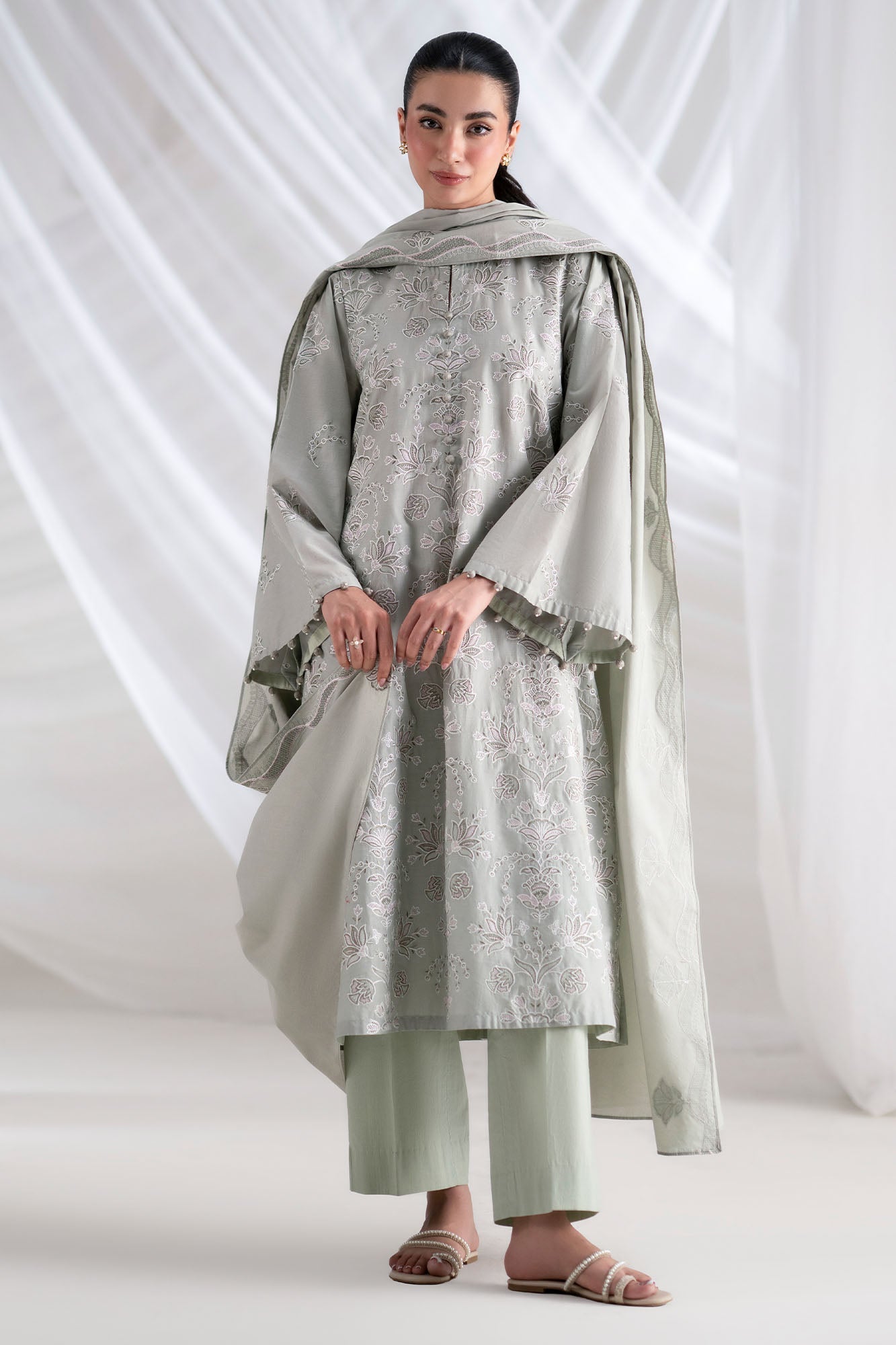 Cross Stitch Primrose 3 Piece Suit Green