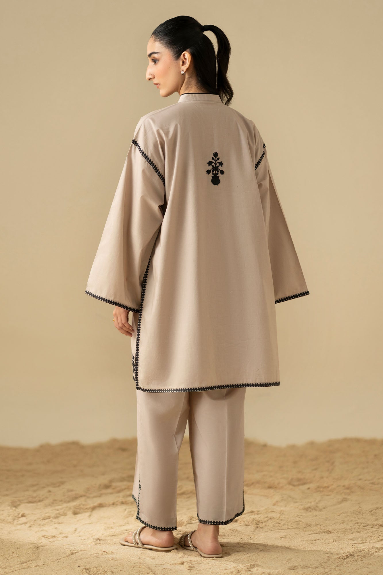 Cross Stitch Sand Dune 2 Piece Suit Beige