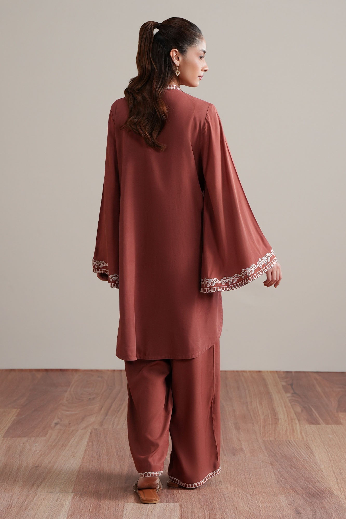 Cross Stitch Spice Glow 2 Piece Suit Orange