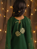 Kidoz Kloset - Emerald Bliss Crushed Embroidered Gharara Set For Girl