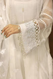 Laleen - Haya Organza Suit For Women - White - 3 Piece