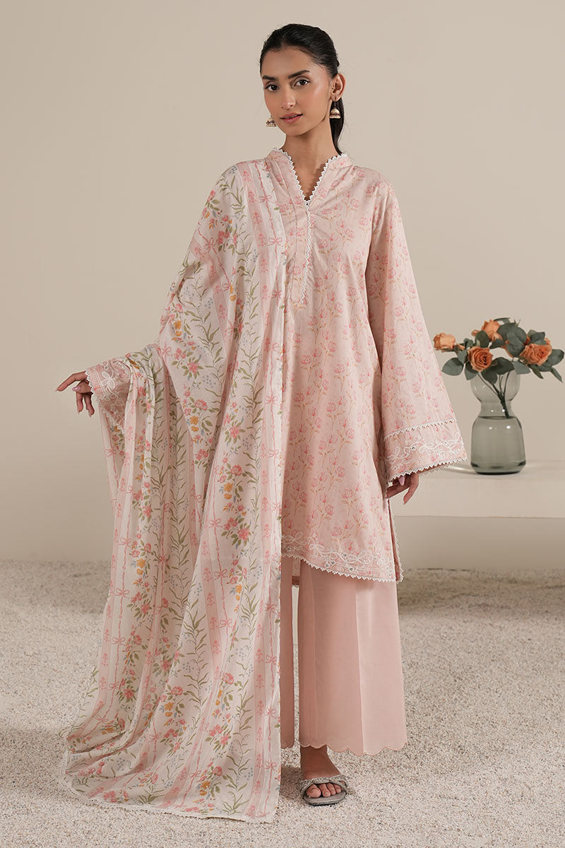 Cross Stitch - SERENE TALE - Lawn - 3 Piece - Unstitched