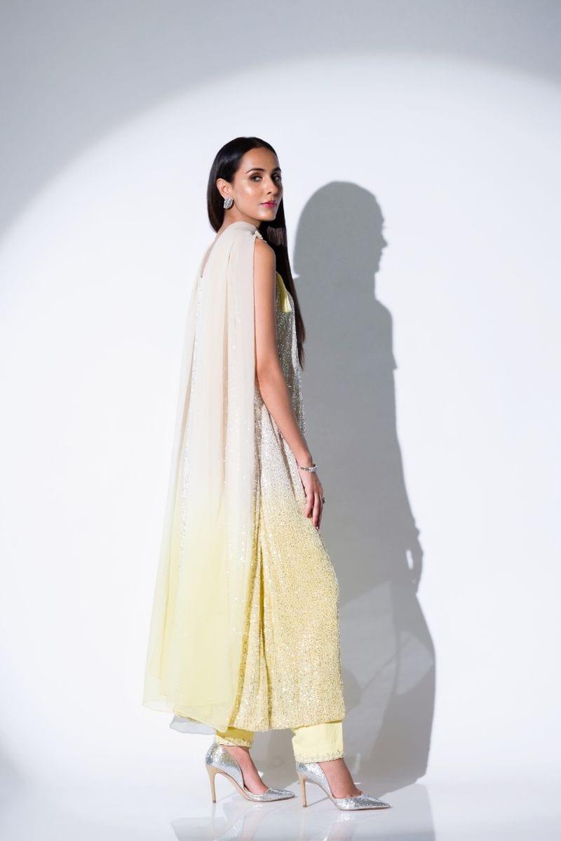 Insia Sohail - MYZA - Yellow - Sequence - 3 Piece - Studio by TCS