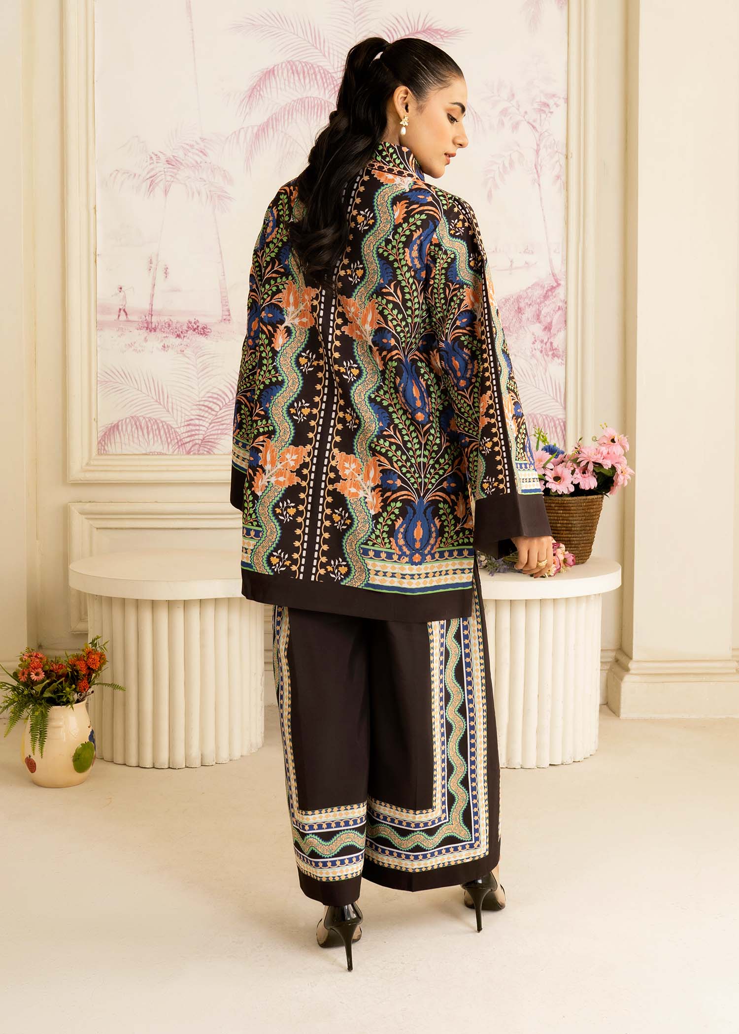 Allure by IH - GINA - Black - Lawn Silk - 2 Piece