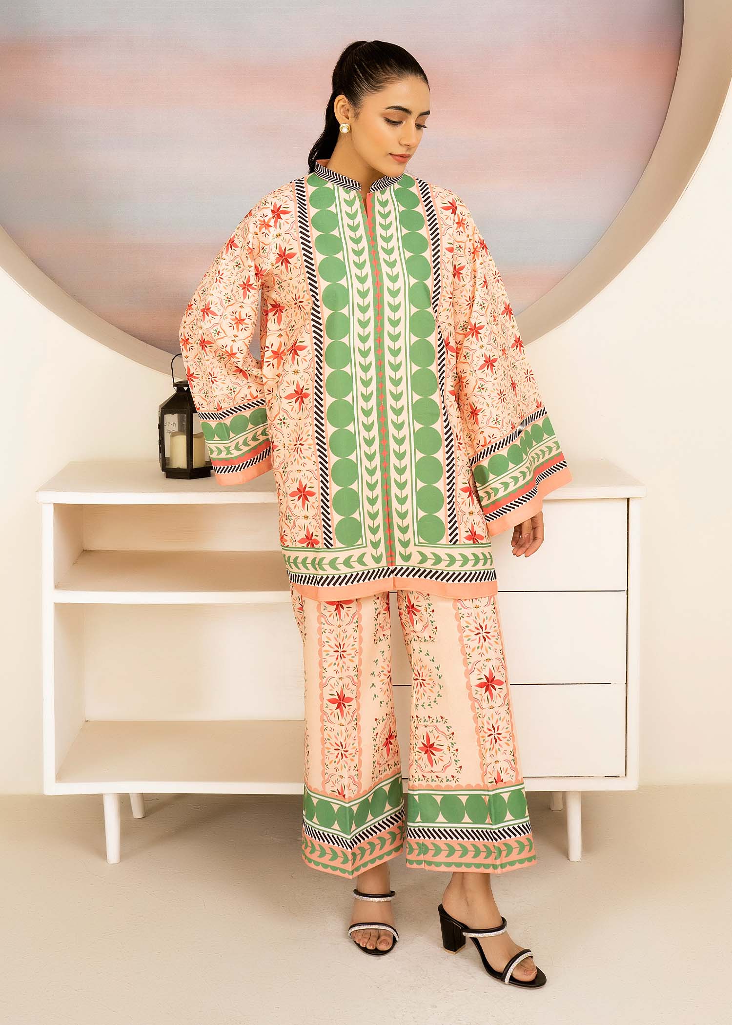 Allure by IH - EVONA - Pink - Lawn Silk - 2 Piece