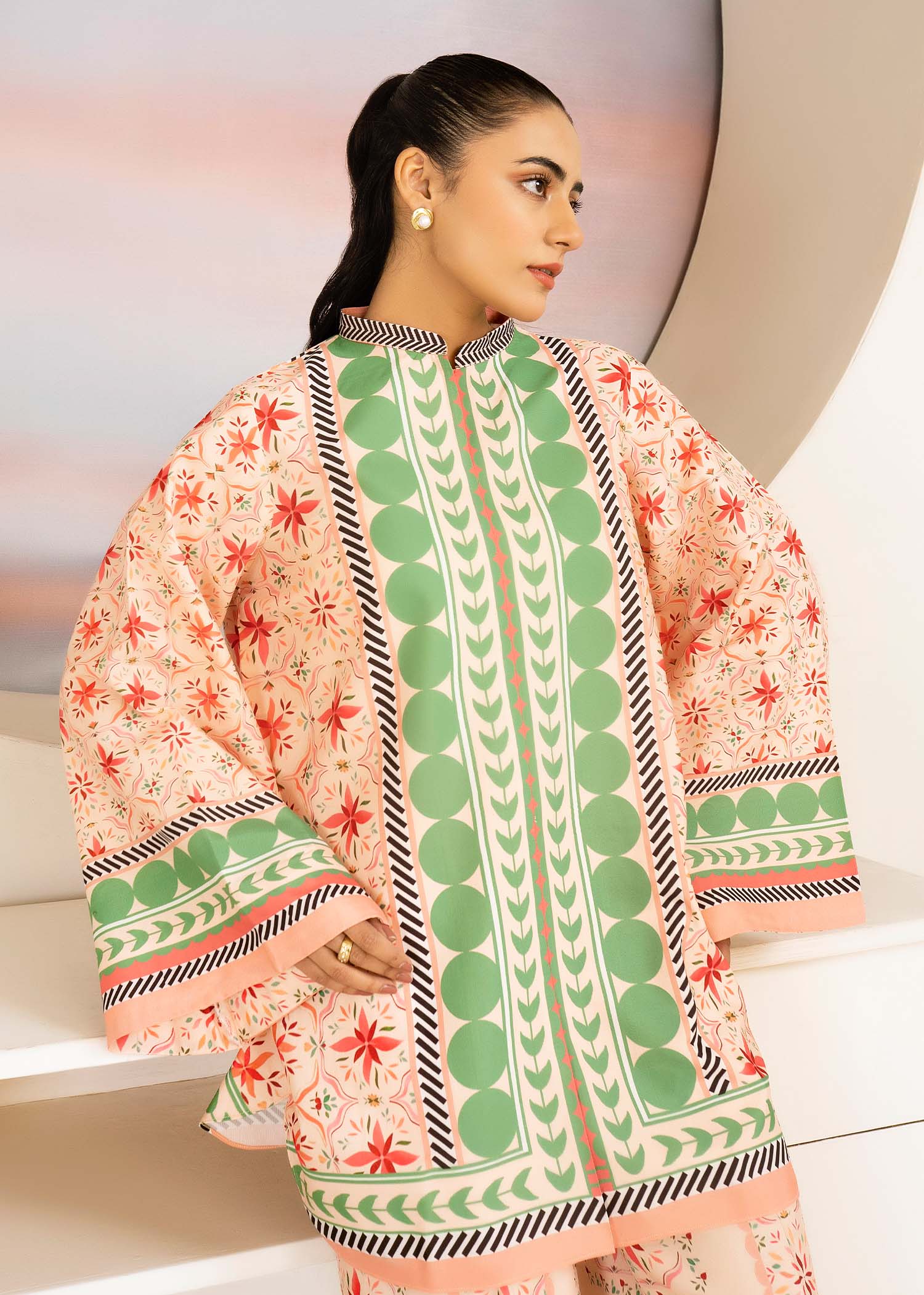 Allure by IH - EVONA - Pink - Lawn Silk - 2 Piece