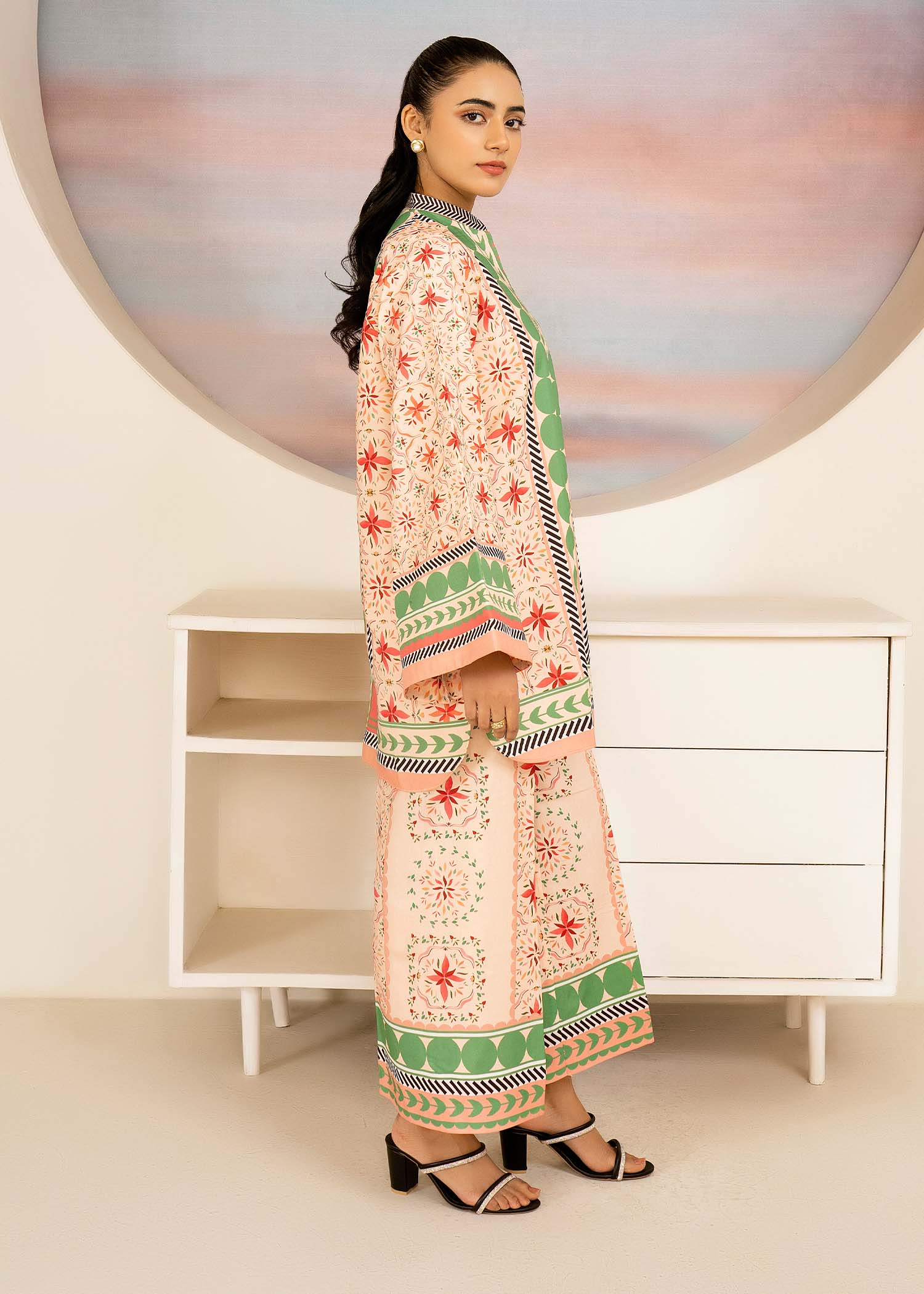 Allure by IH - EVONA - Pink - Lawn Silk - 2 Piece