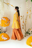 Shehrnaz - Sena Sunshine Kurta Set - SHK-1571 - Yellow - Cotton net - 3 Piece