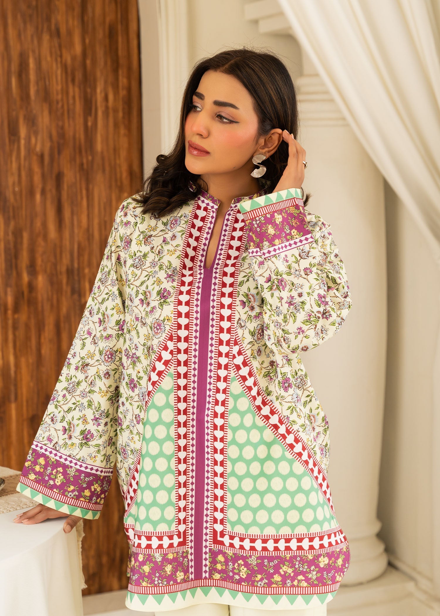 Allure by IH - TERRA - Multi Color - Law Silk - 2 Piece