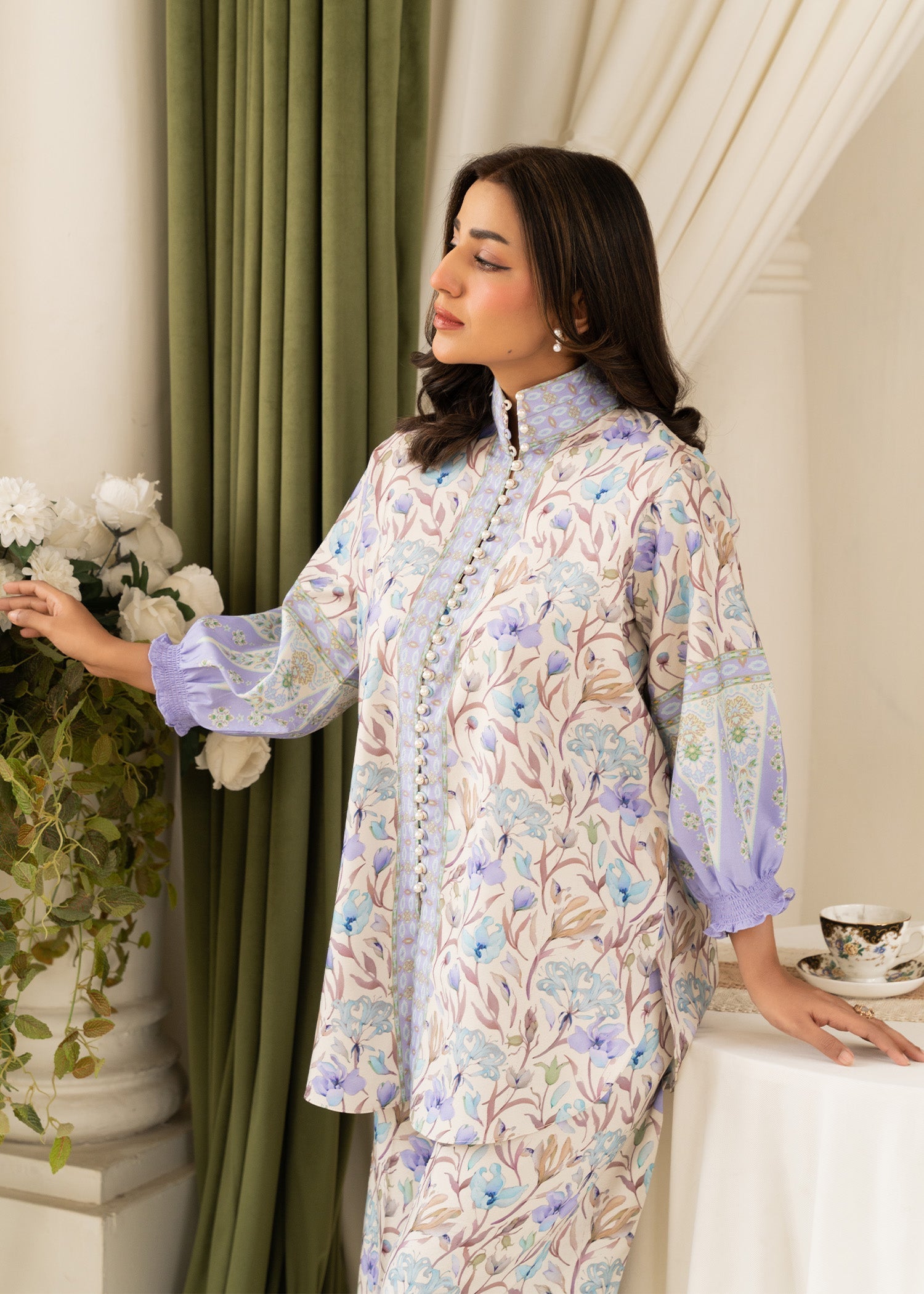 Allure by IH - VIOLET - Multi Color - Lawn Silk - 2 Piece