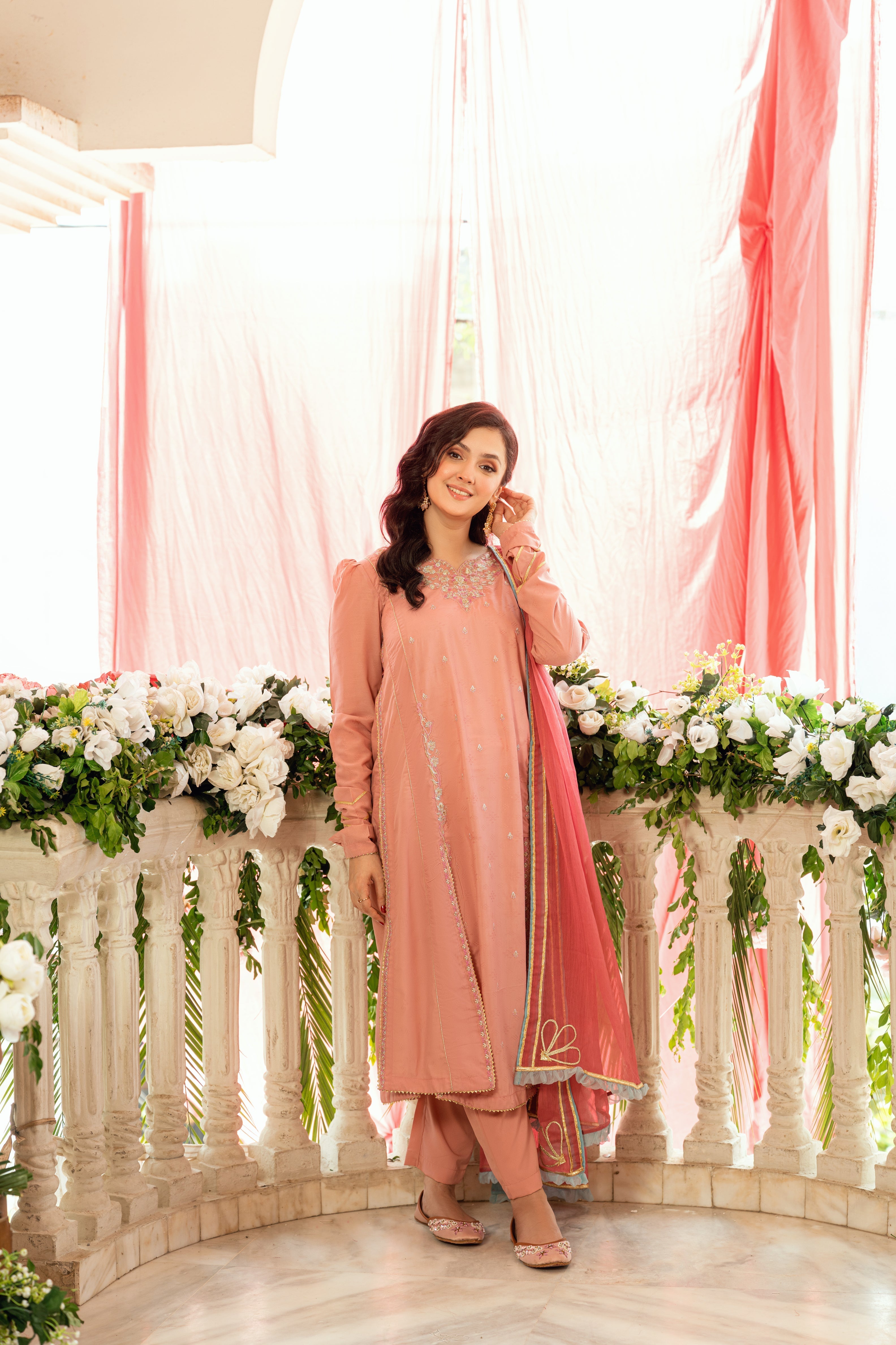 Omal by Komal - Ayla - Pink - 3 Piece