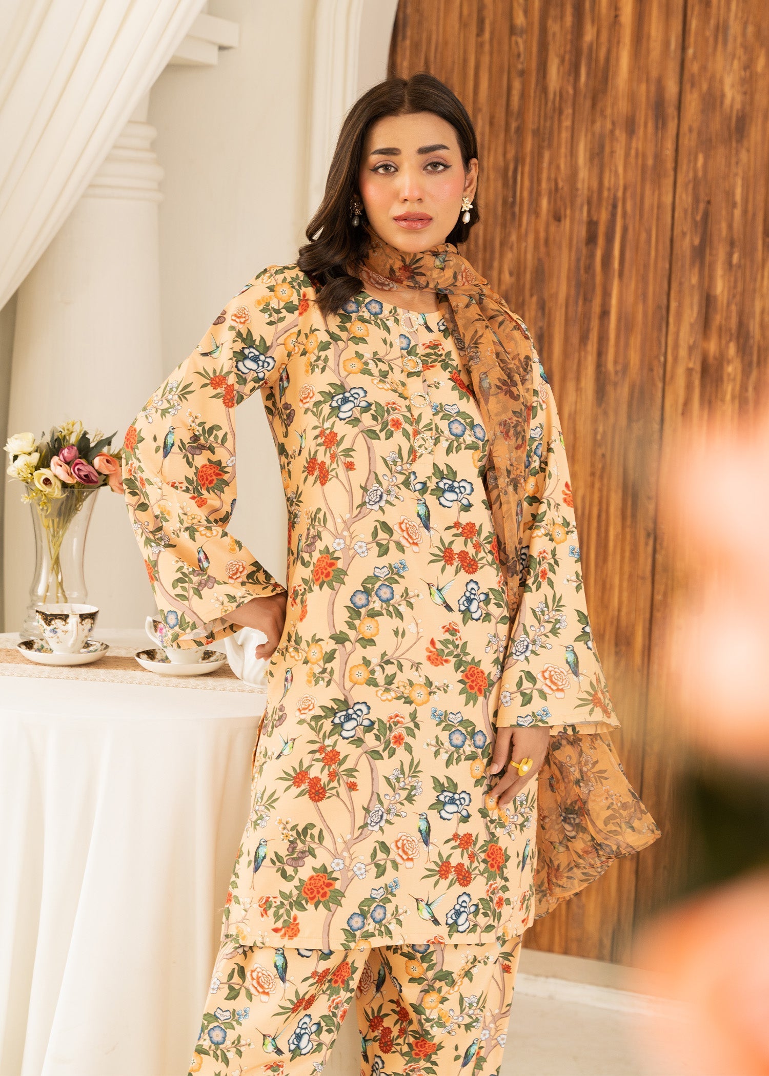 Allure by IH - ELANOR - Multi Color - Lawn Silk & Organza - 3 Piece