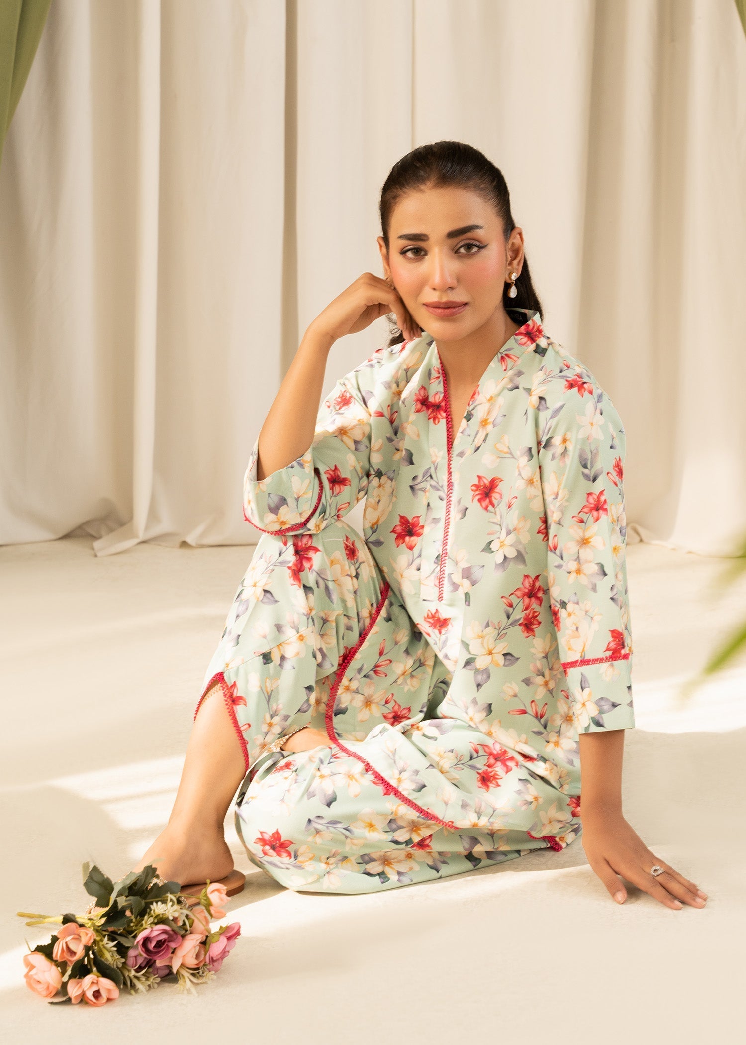 Allure by IH - FLORENCE - Multi Color - Lawn Silk - 2 Piece