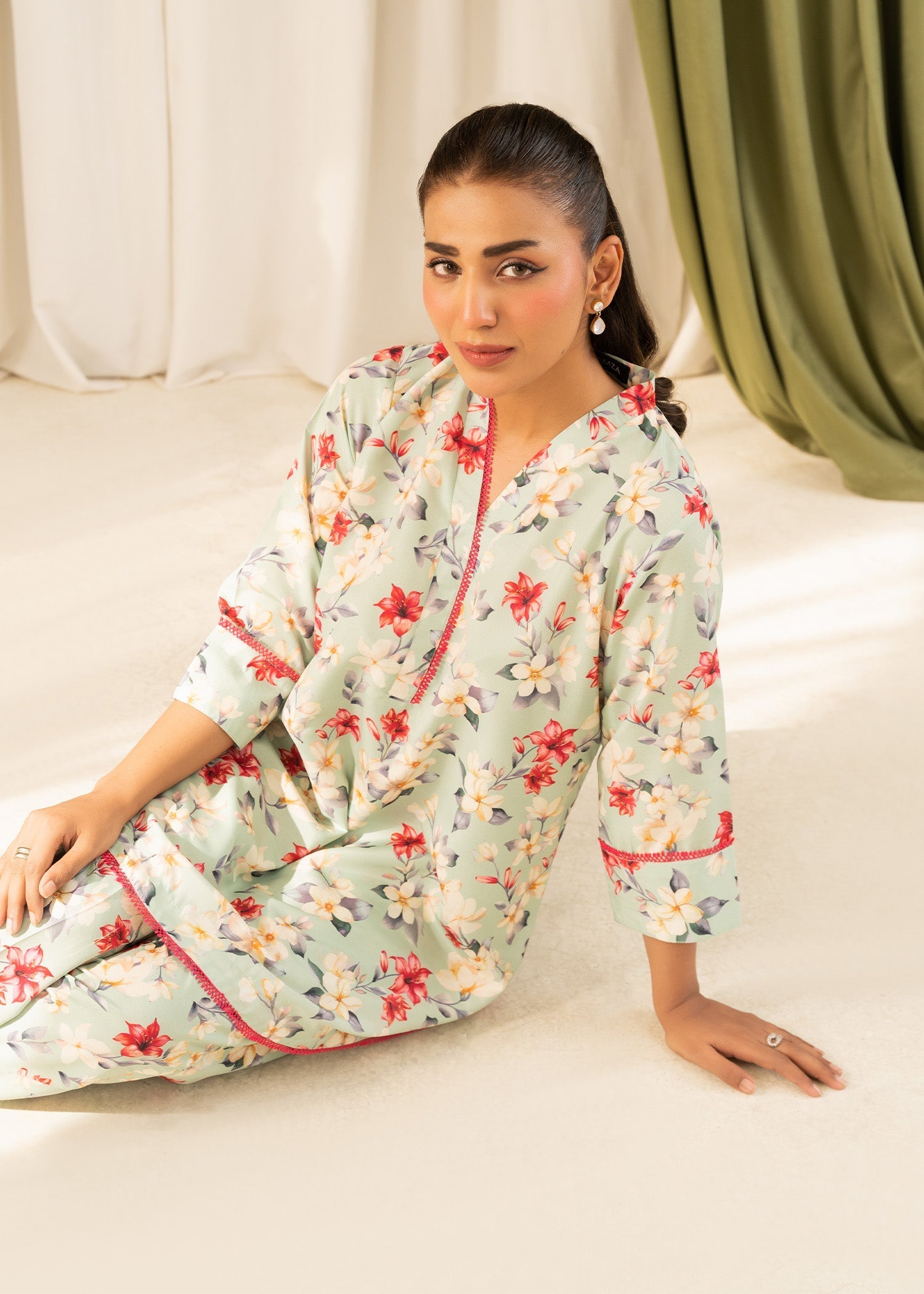 Allure by IH - FLORENCE - Multi Color - Lawn Silk - 2 Piece