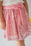 Hummingbirds - Pink Sequin Party Skirt - 1 Piece