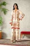 Shamaeel - Traditional Tribe Khaadi Silk Suit For Women - Multi - 3 Piece