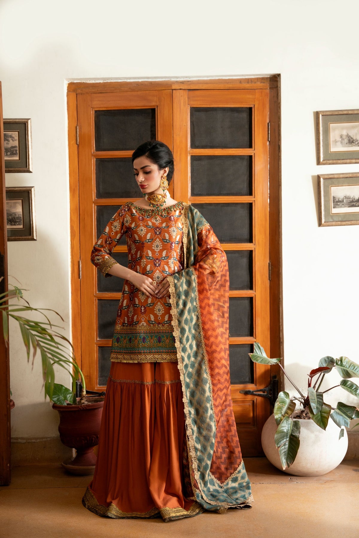 Nilofer Shahid - Mahvilla Suit For Women - 3 Piece