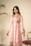 Shamaeel - Blush Rose Cotton Silk Suit For Women - Light Pink - 3 Piece
