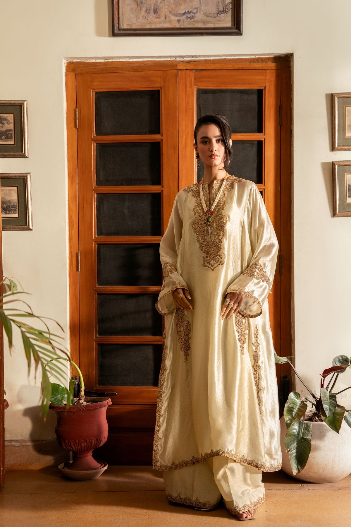Nilofer Shahid - Nooresta Suit For Women - 3 Piece