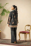Shamaeel - Moonlit Orchid Viscose Silk Suit For Women - Black - 2 Piece