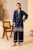 Allure by IH - JESSICA - Navy Blue - Raw Silk - 2 Piece