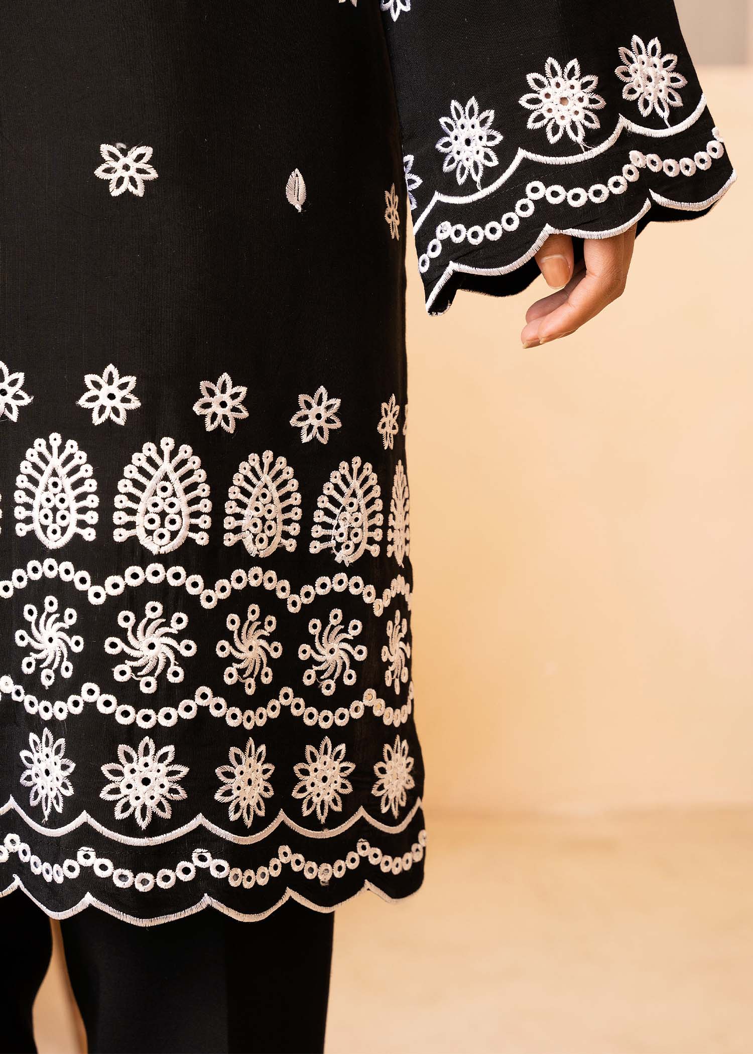 Allure by IH - HAYLEY - Black - Raw Silk - 2 Piece