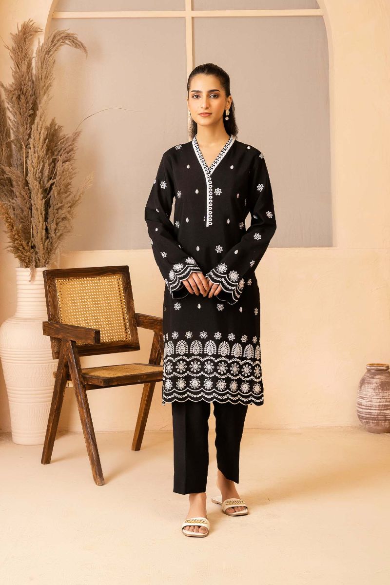 Allure by IH - HAYLEY - Black - Raw Silk - 2 Piece