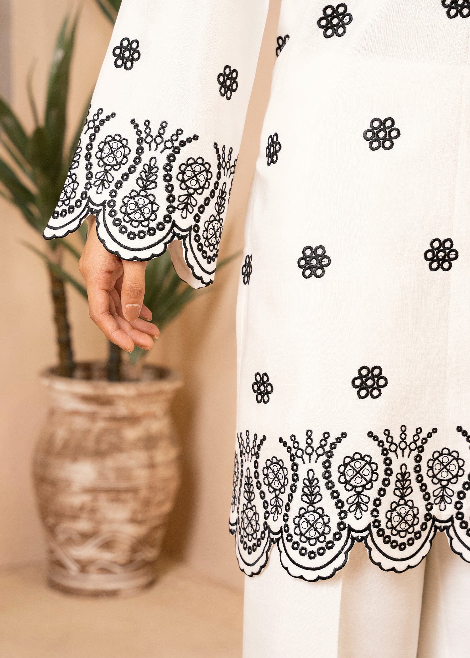 Allure by IH - JUNE - White - Raw Silk - 2 Piece
