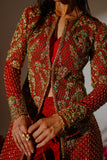Shahid Chuhan - Oasis Soft Net Jacket For Women - Burnt Orange