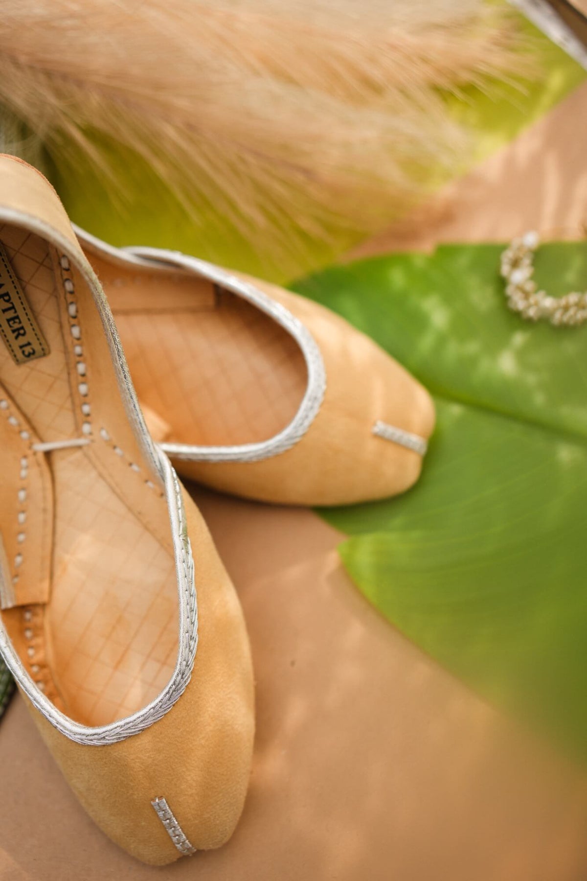 Chapter 13 - Micro Velvet Khussa For Women - Butter Yellow