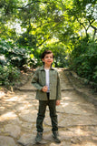 Hummingbirdspk - Moss Green cotton Khaki Jacket - 1 Piece